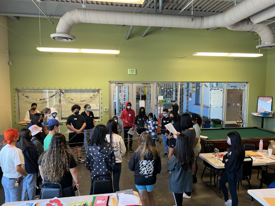 A room full of students at Solar Camp